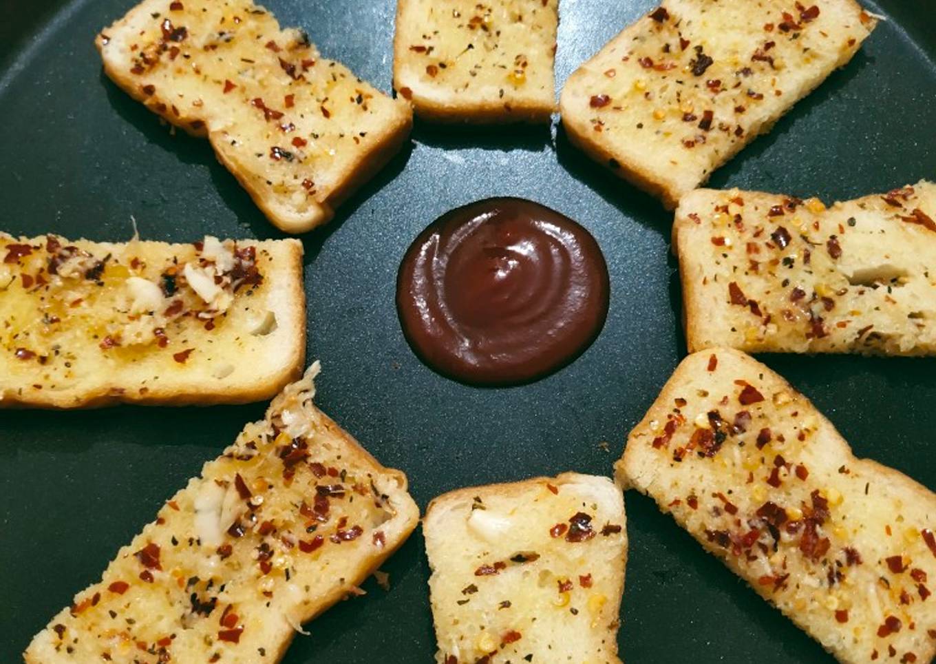 Instant Garlic bread
