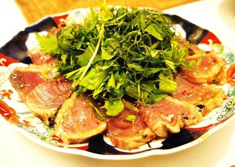 Simple Way to Make Speedy Easy Bonito Carpaccio