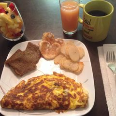 Wifey's Hearty Mushroom Double Cheese Omlet A picture of Wifey's Hearty Mushroom Double Cheese Omlet.