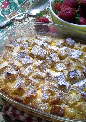 A picture of Lemon Bread Pudding.