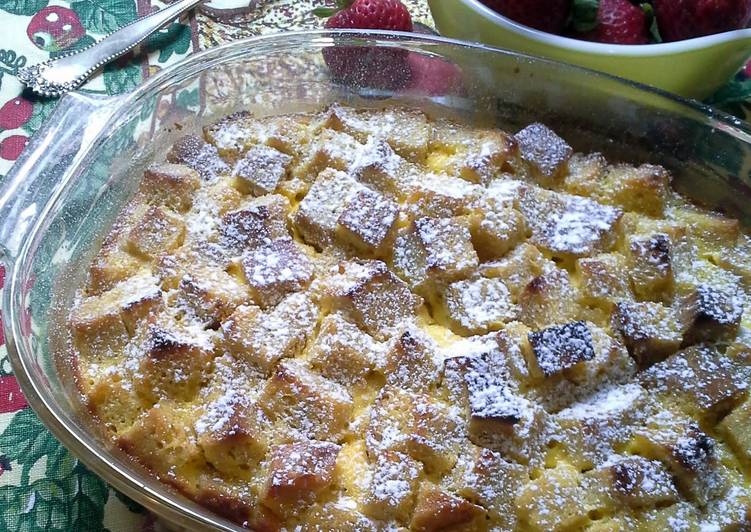 Recipe of Any-night-of-the-week Lemon Bread Pudding