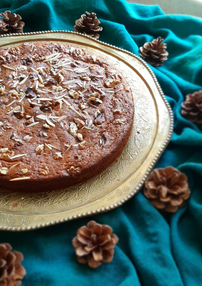 عکسی از دستور کیک خرما