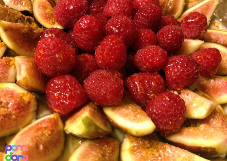 Recipe of Favorite Raspberry and fig custard tart