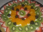 A picture of fruit pizza