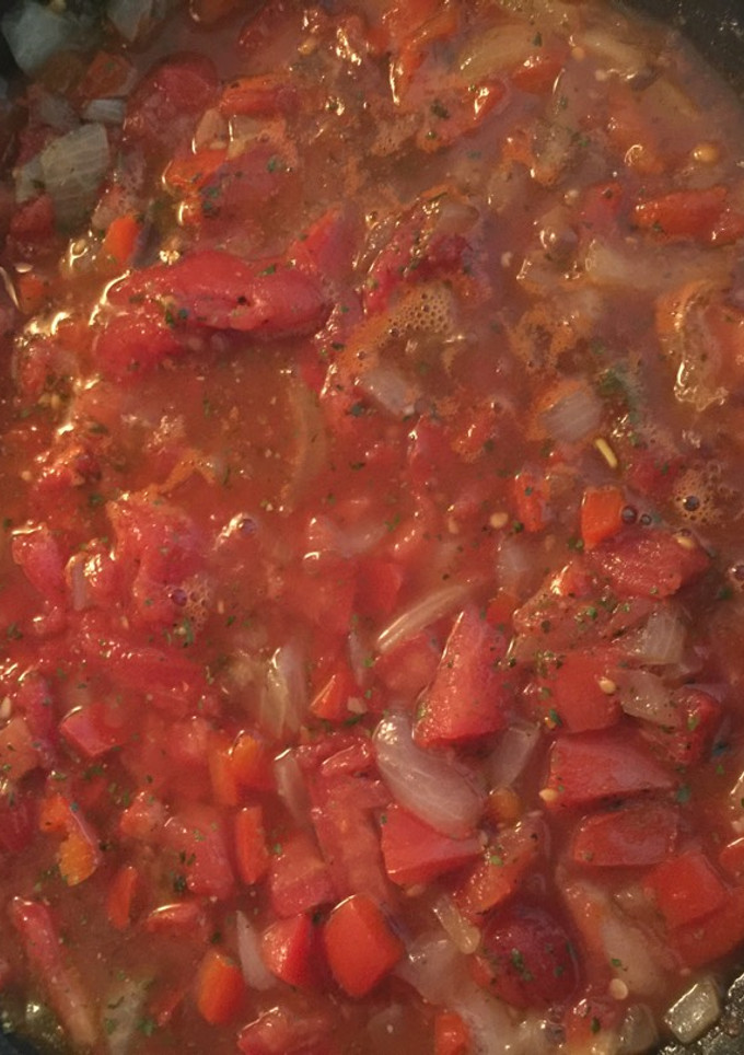 Una foto de Salsa para pastas a la mediterránea