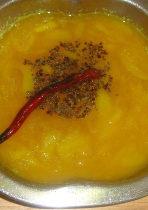 A picture of Mango pachadi.