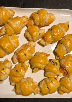 Une photo de Petits croissants au saumon