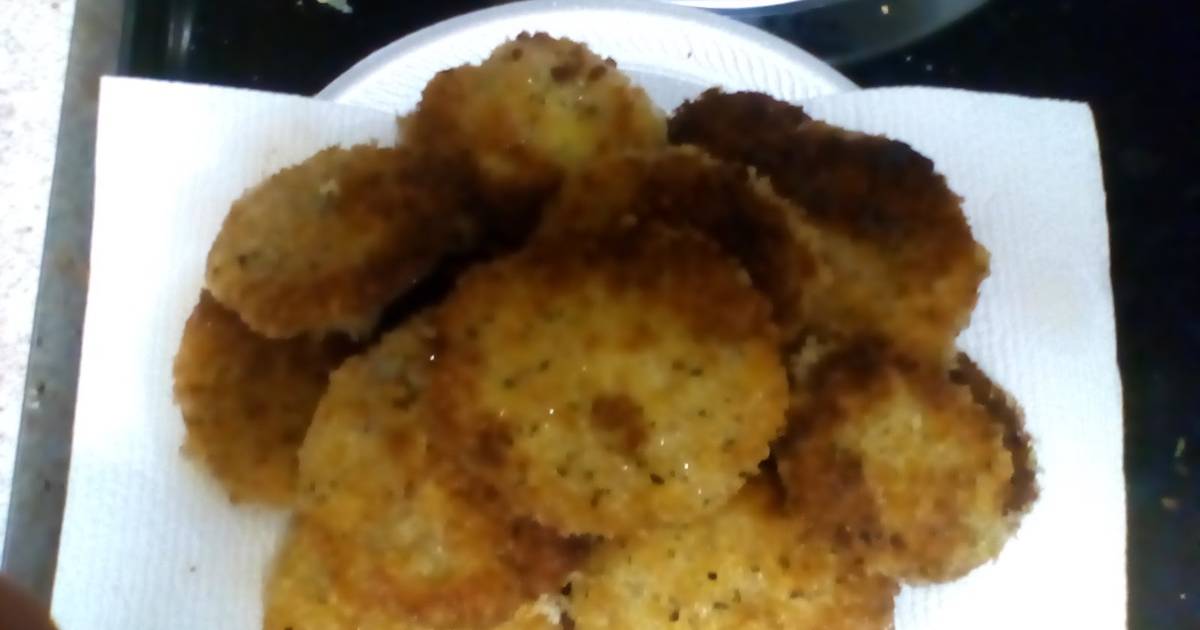 Fried Green Tomatoes with Garlic Panko Crumbs Recipe by rcantu1975