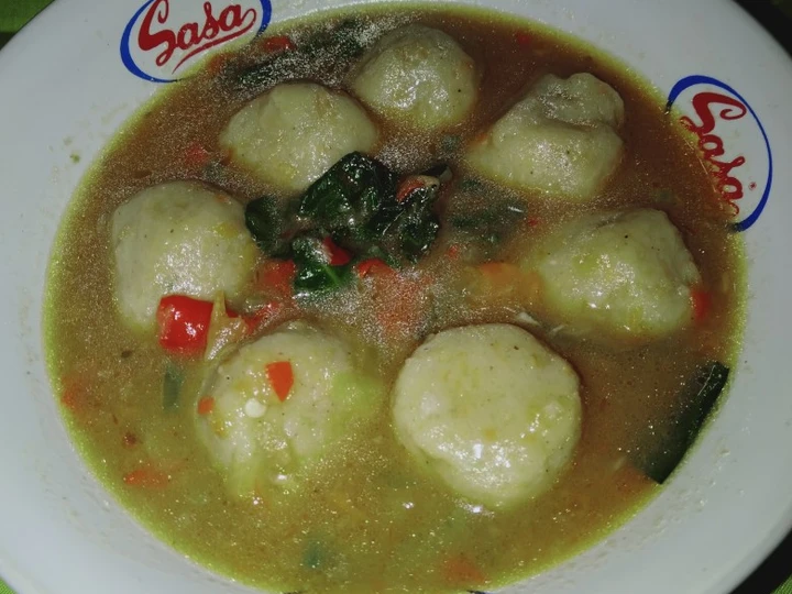 Cara Gampang Membuat Resep 139. Bakso Pentol Ayam Sayuran Kuah Pedas by Uliz Kirei yang Uenak Anti Ribet, Lezat Sekali
