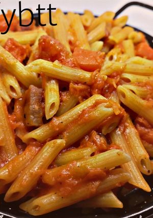 Foto di Penne alla zucca all' Amatriciana