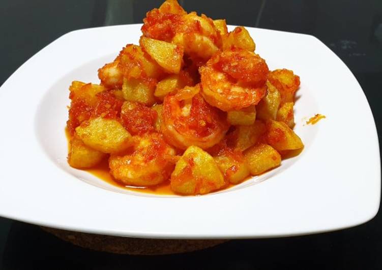 Langkah Mudah untuk Membuat Balado kentang+udang Anti Gagal