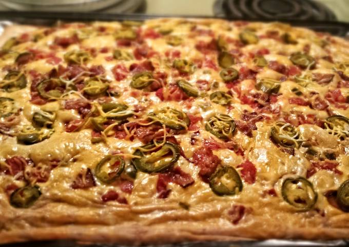 Steps to Prepare Jamie Oliver Jalapeño Popper Pizza