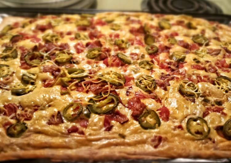 Recipe of Perfect Jalapeño Popper Pizza