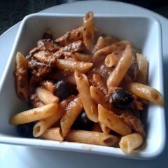 A picture of Penne and Pilchards.