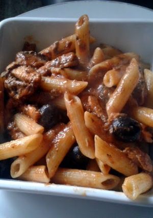 A picture of Penne and Pilchards.