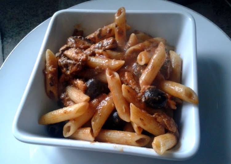 Steps to Prepare Homemade Penne and Pilchards