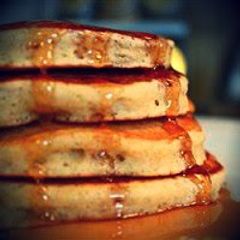 A picture of No Milk or Eggs Pancakes.