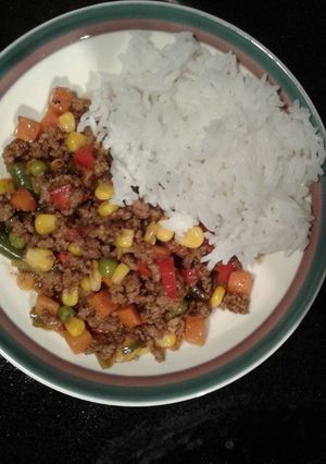 Una foto de Carne Molida con vegetales
