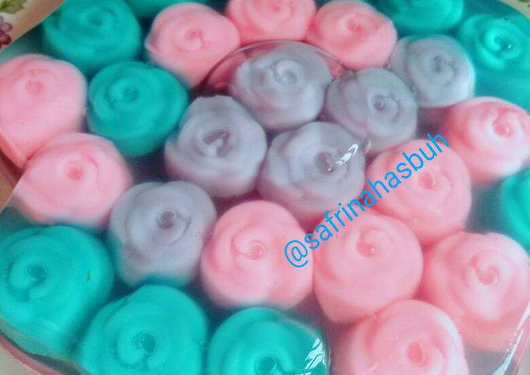 Cara Masak Di RumahPuding Bunting rasa leci 🌹 #BikinRamadanBerkesan