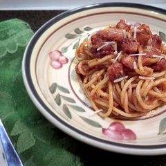 A picture of Pasta Amatriciana / Bucatini All’Amatriciana.