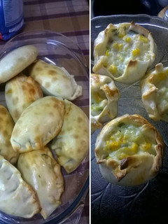 Una foto de Empanadas y canastitas de choclo cremoso..a mi manera