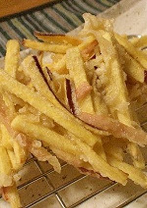 A picture of Sweet Potato Kakiage Fritters.