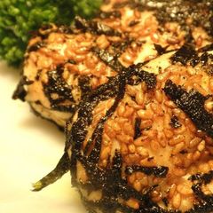A picture of Pan-Fried Chicken Tenders With Sesame and Nori Seawee.