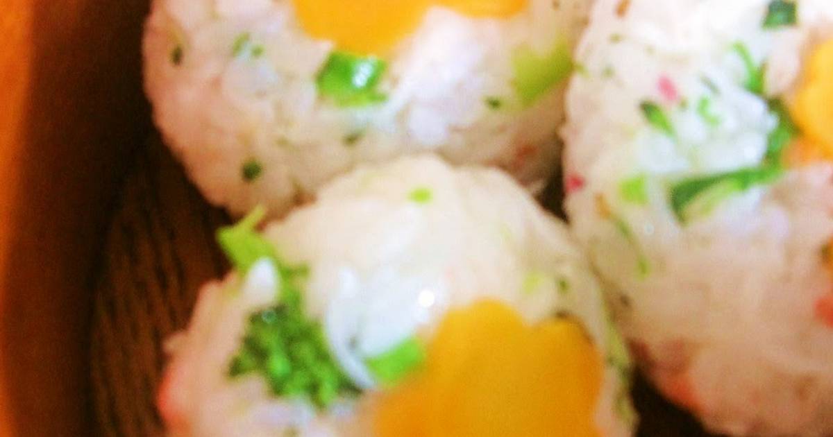 KidFriendly Decorative Rice Balls for Cherry Blossom Viewing Recipe by