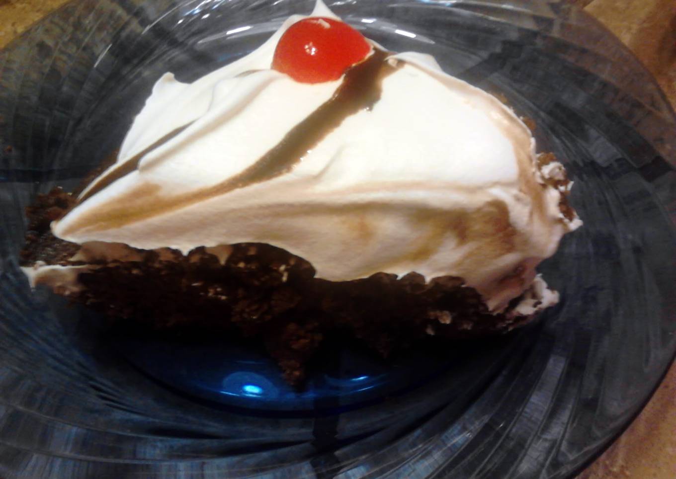 Fudgy Chocolate Chip Cherry Pie