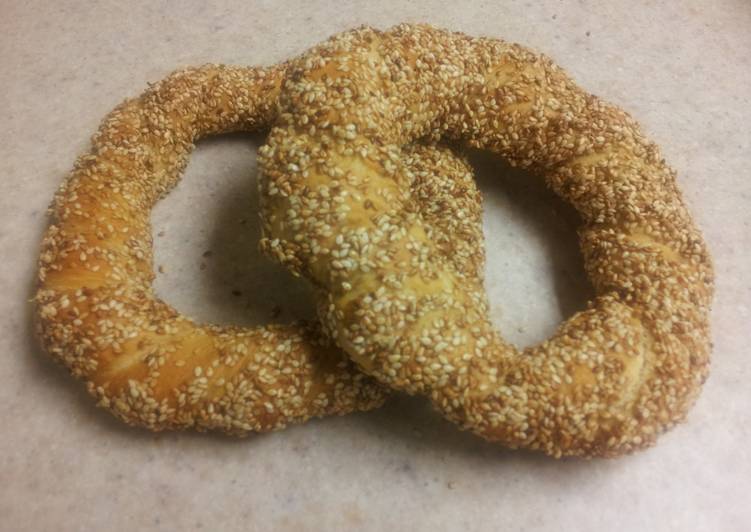 How to Prepare Favorite Turkish Sesame Bagel (Simit)