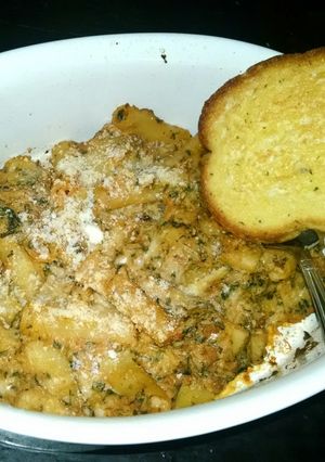 A picture of Cheesy Ziti Florentine.