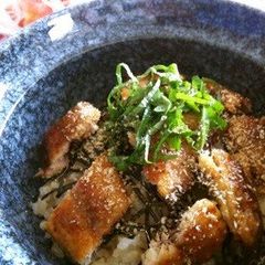 A picture of Sardine Umaki Rice Bowl--Also Good With Saury & Mackerel.