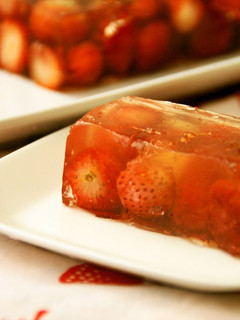 A picture of Strawberry Jello for Strawberry Lovers.