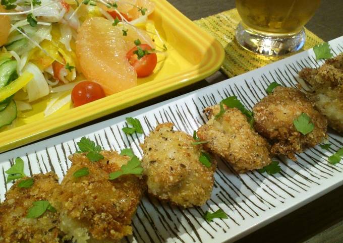 Tender and Crispy Pan Fried Chicken Breast With Herbed Breadcrumbs