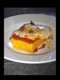 Polenta with Tomatoe Basil Sauce and Poached Egg