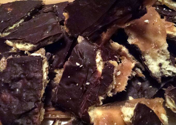 Recipe of Anthony Bourdain Sweet and Saltine Bark