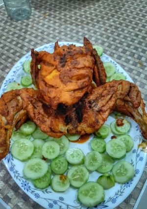A picture of Microwave Baked Chicken Tikka.