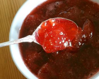 New Recipe Easy Strawberry Jam in a Microwave Delicious Perfect