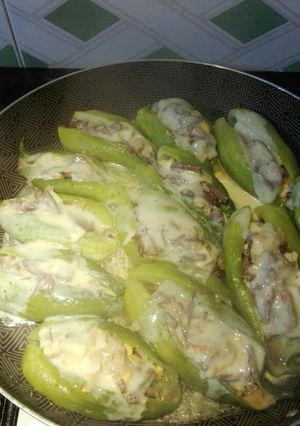 Una foto de Pepinos rellenos