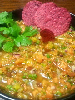 A picture of Papaya Salsa.