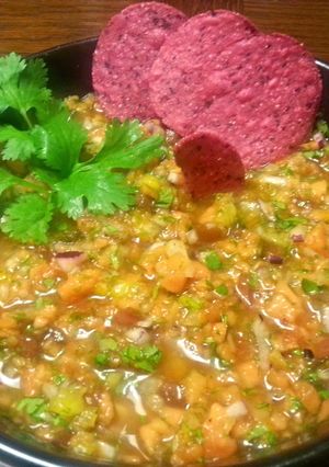 A picture of Papaya Salsa.