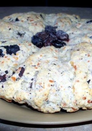 A picture of Olive and rosemary scones.