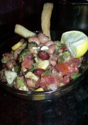 A picture of Three beans salad.