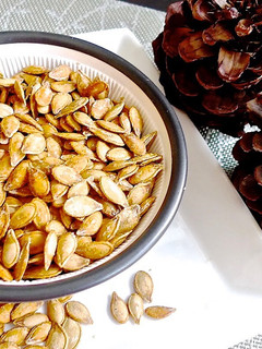 A picture of Crispy Toasted Pumpkin Seeds.