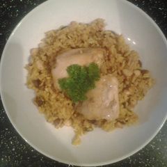 A picture of Slow Cooker Spicy Fruit and Nut Chicken Pilaf.