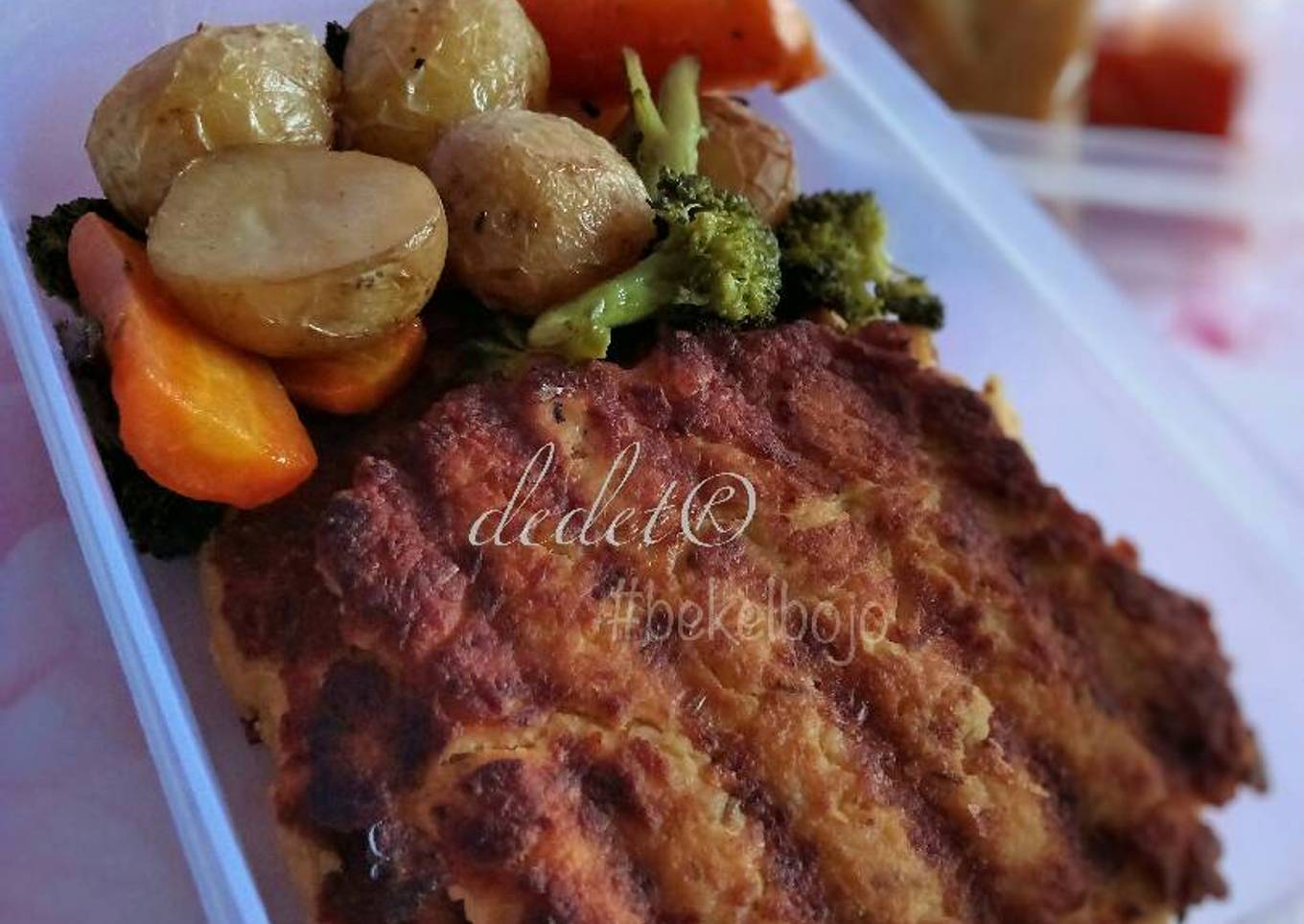 Steak Tempe with Roasted Veggies