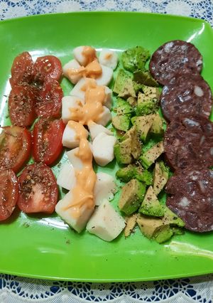 Una foto de Bandeja multicolor