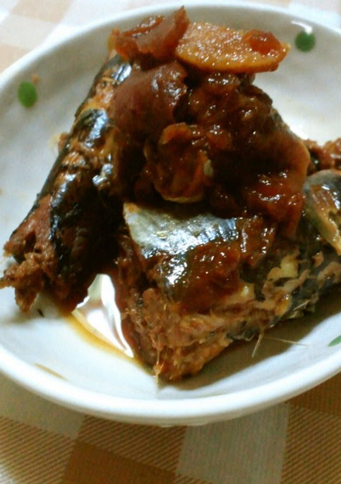 A picture of Simmered Sardines and Umeboshi.