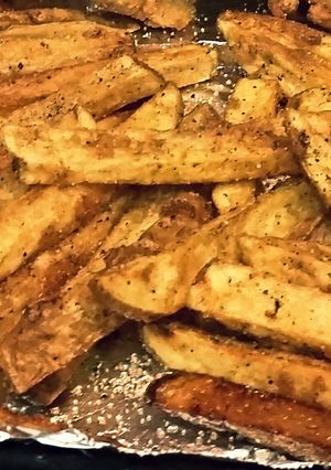 A picture of Homemade Breaded French Fries.