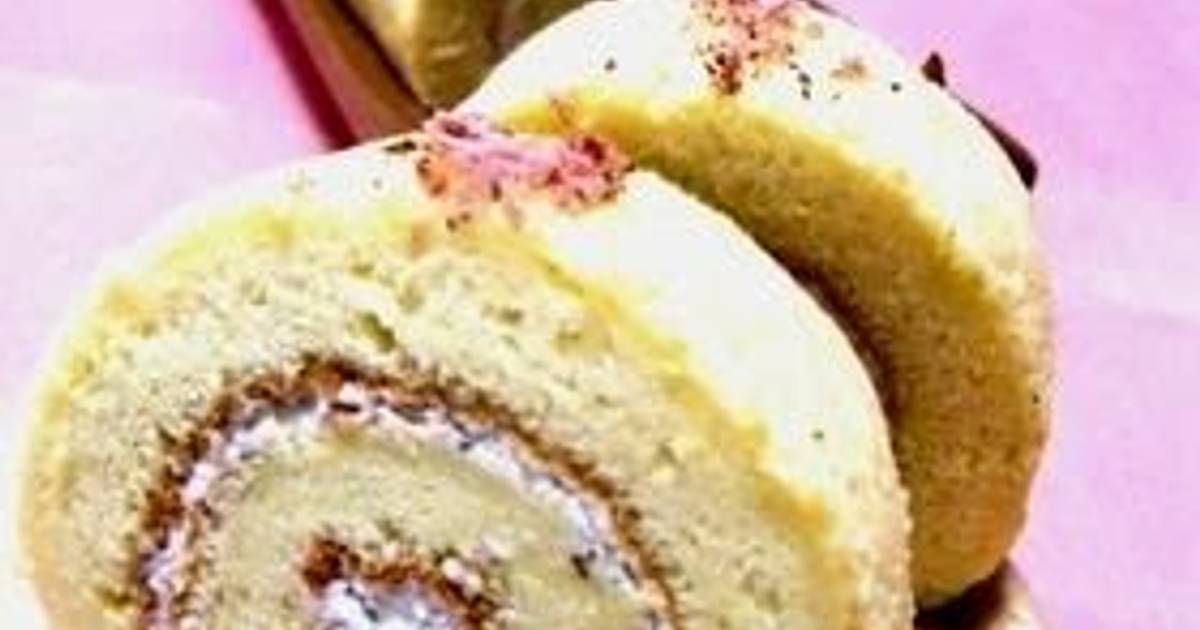 Chiffon Roll Cake Made with Rice Flour Recipe by cookpad.japan Cookpad